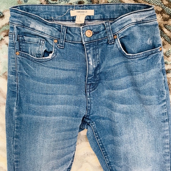 FOREVER 21 DENIM SKINNY JEANS Jeggings Size 26 - Picture 6 of 8